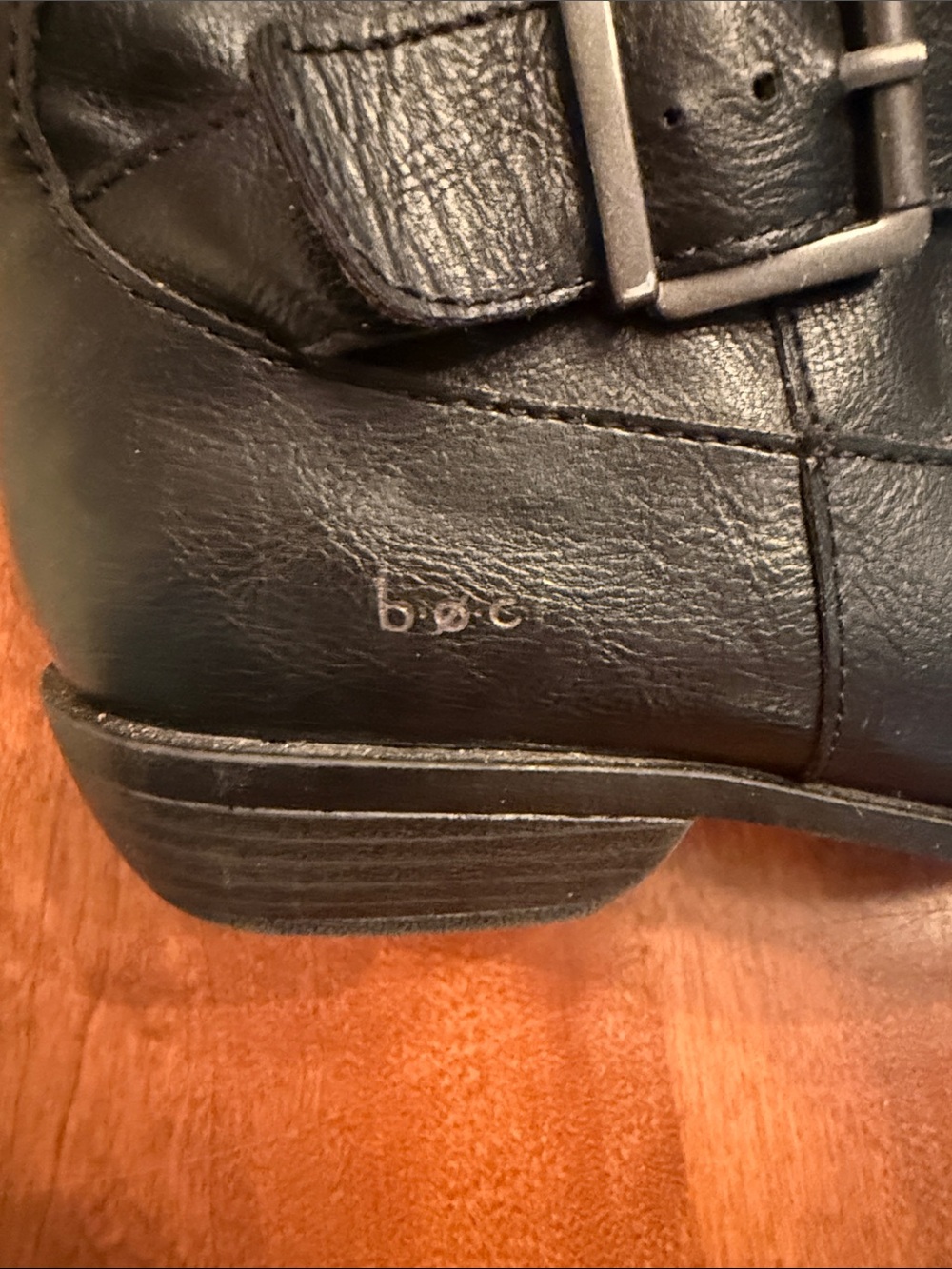 boc Black Tall Buckle Riding Boots - Picture 2 of 6